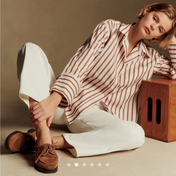 Sezane Brown Suede loafers - Picture 10 of 11